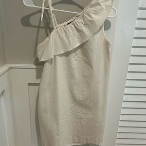 Crewcuts Cream One-Shoulder Dress size 12